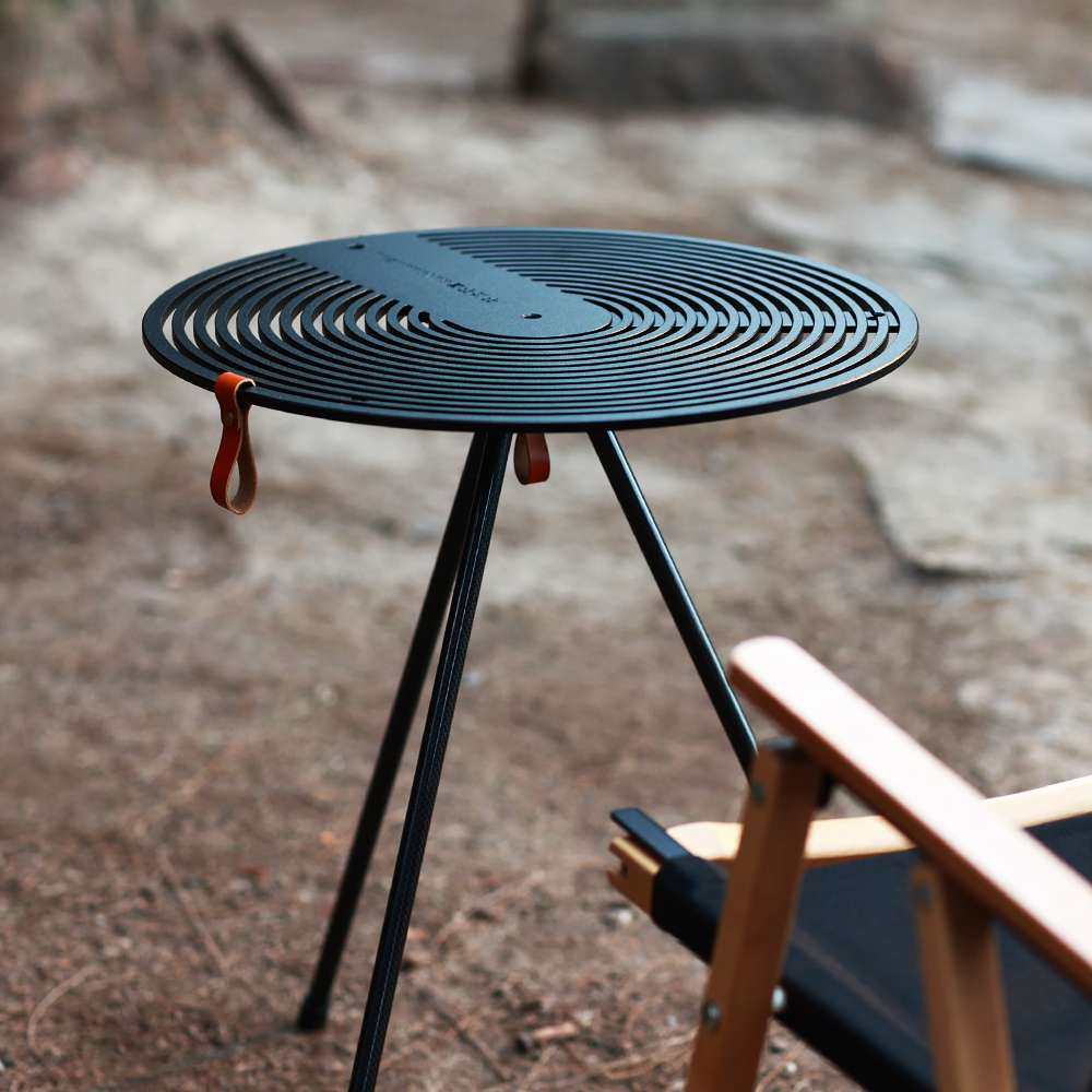 ￥%#FANYE户外圆形露营桌 便携桌子轻量化餐桌铝合金胡桃木cx