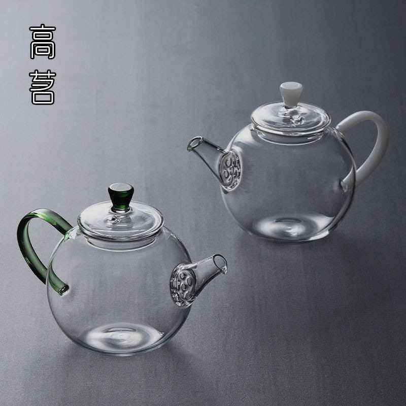 一人喝小茶壶一人用可加热玻璃单壶对嘴迷你泡茶壶办公室过滤