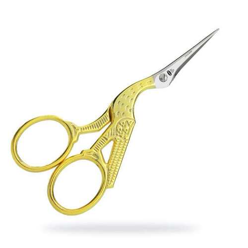 303604 Premax Omnia  Embroidery scissors 意大利金色鹤剪刺绣