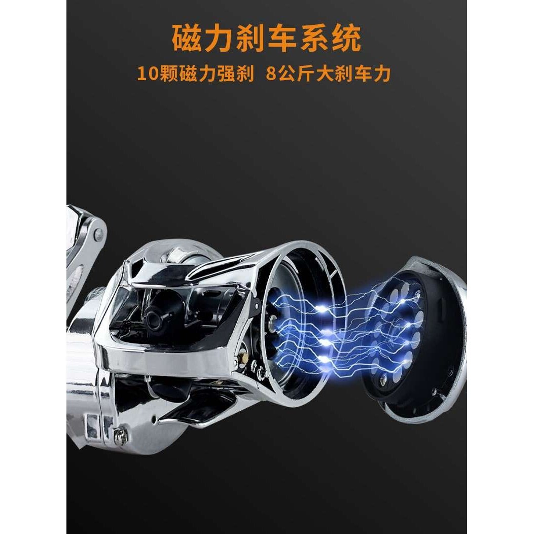 水滴轮防海水路亚微物打黑远投渔轮路亚竿防炸线钓轮路滑金属全