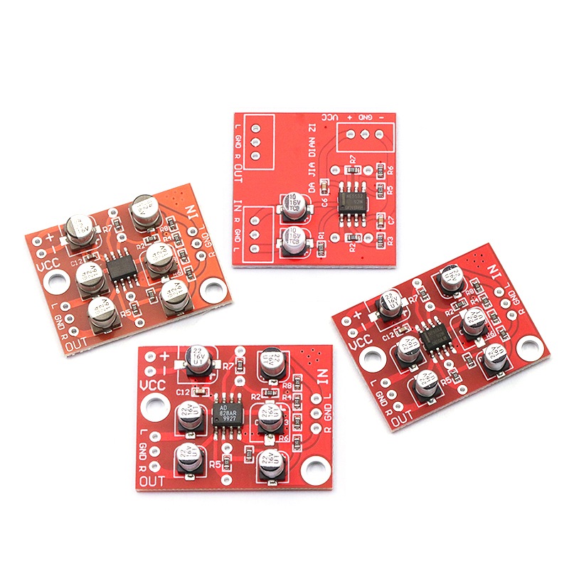 AD828 NE5532 TDA1308 音频放大模块运放前级放大板