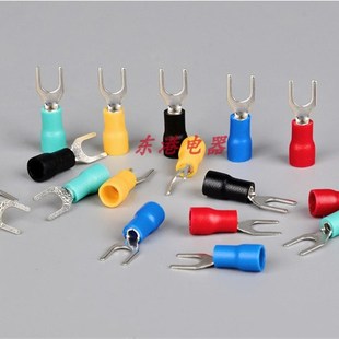 接线端子SV1.25 绝缘线鼻子铜1000只 3U型端子叉形冷压接线端子