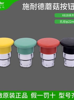 施耐德蘑菇头按钮头ZB2BC2C C3C C4C C5C R2C R4C 红色黑色40mm
