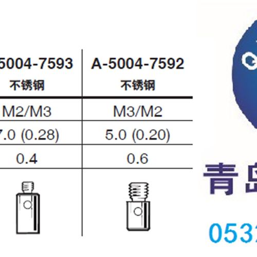 Renishaw英国雷尼绍测针A-5004-7592M3至M2转接头