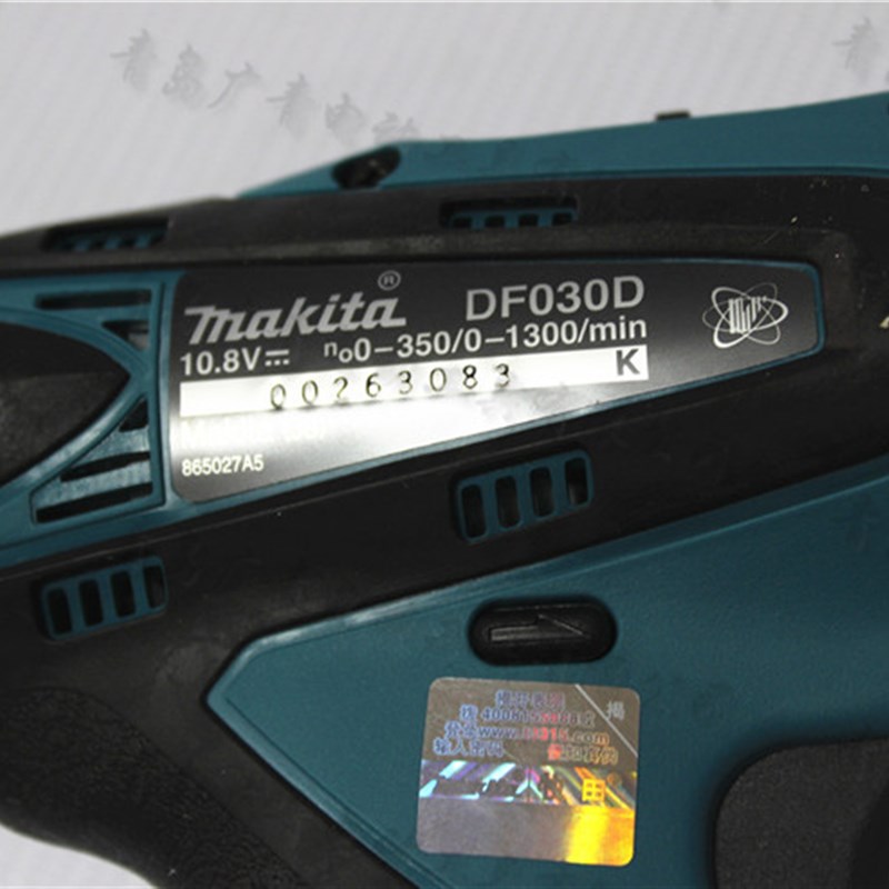 makita牧田DF030DWE充电冲击起子机DF030D开关齿轮马达电机电池