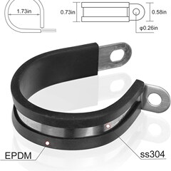 Stainless Steel Clamps Mount for Polaris Roof Connector Hose