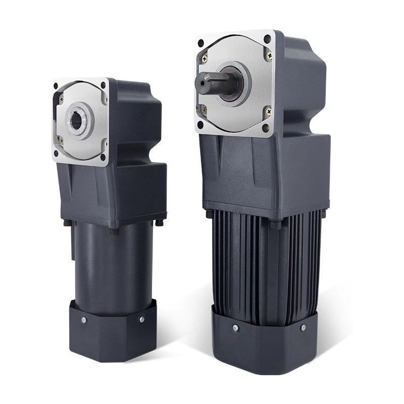 40W直角中空中实齿轮减速电机 中心出轴变速机90度调速机现货