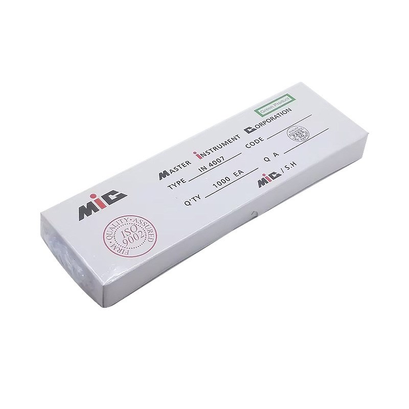 供应 直插 整流二极管 1N4007 IN4007 脚长45MM 1000只/盒