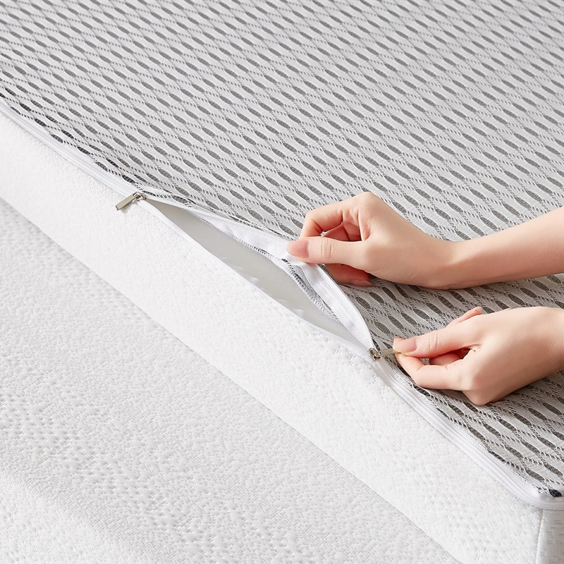 新款针织透气高密度不塌陷海绵床垫学生宿舍可拆洗家用榻榻米软垫