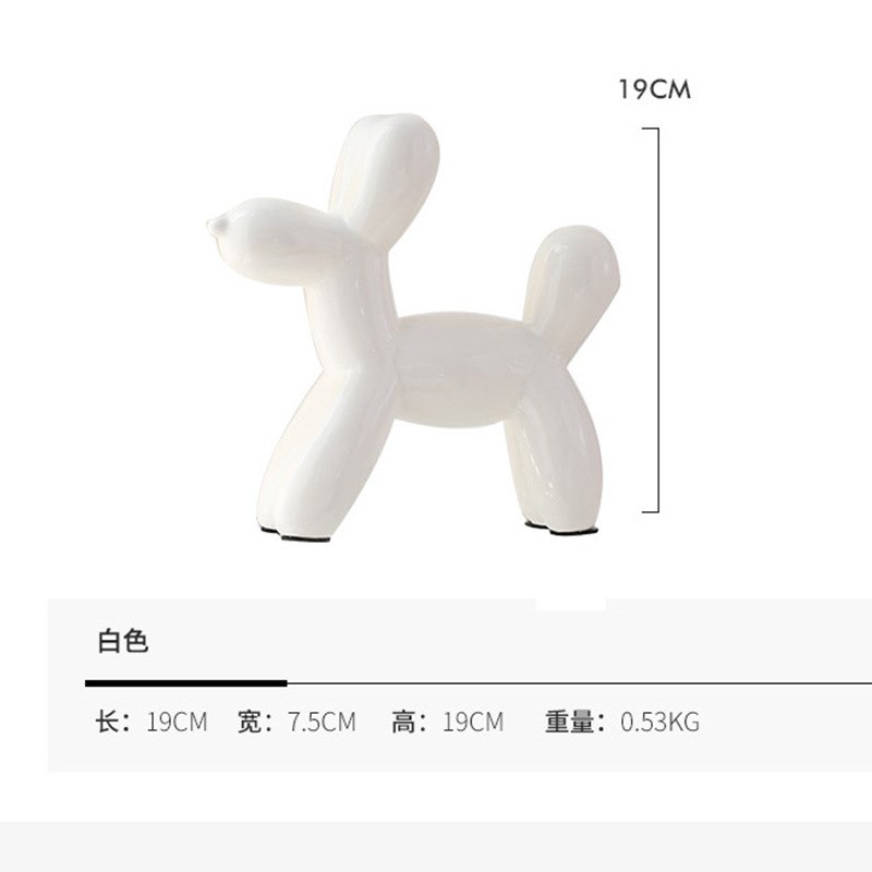 跨境欧式气球狗存钱罐陶瓷工艺品家居摆件卧室装饰品硬币储蓄罐