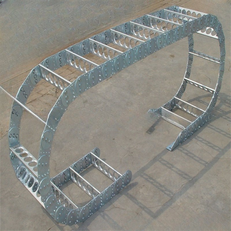 供应钢制拖链 不锈钢拖链 桥式封闭式 渗碳材质 钢铝拖链