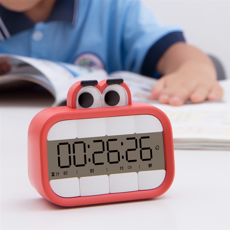 半点创意大嘴计时器学生电子定时闹钟两用 厨房磁吸计时器