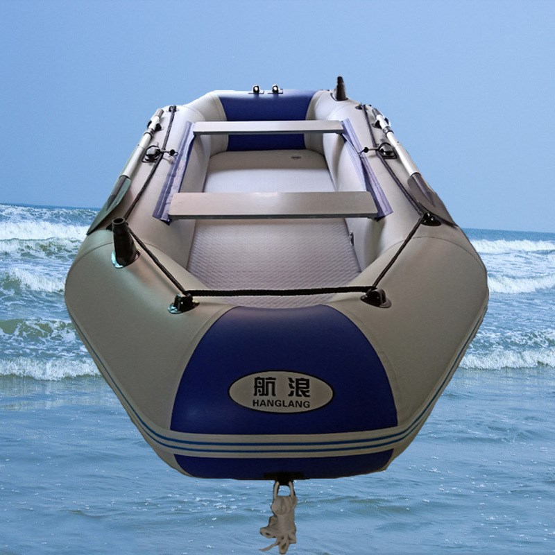 广州广州航浪充气2/3/4/5/6充气拉丝加厚耐磨橡皮船艇外机发动机