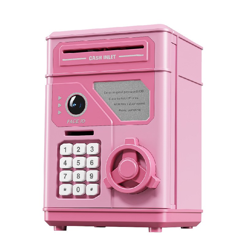 儿童atm自动存取款机音乐存钱罐创意大容量家用零钱箱储蓄罐跨境