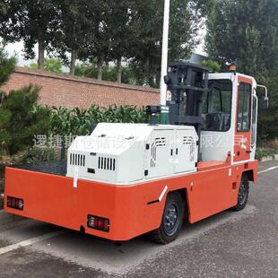 电动侧面叉车3吨长条货物搬运车内燃座驾式液压窄巷通道叉车