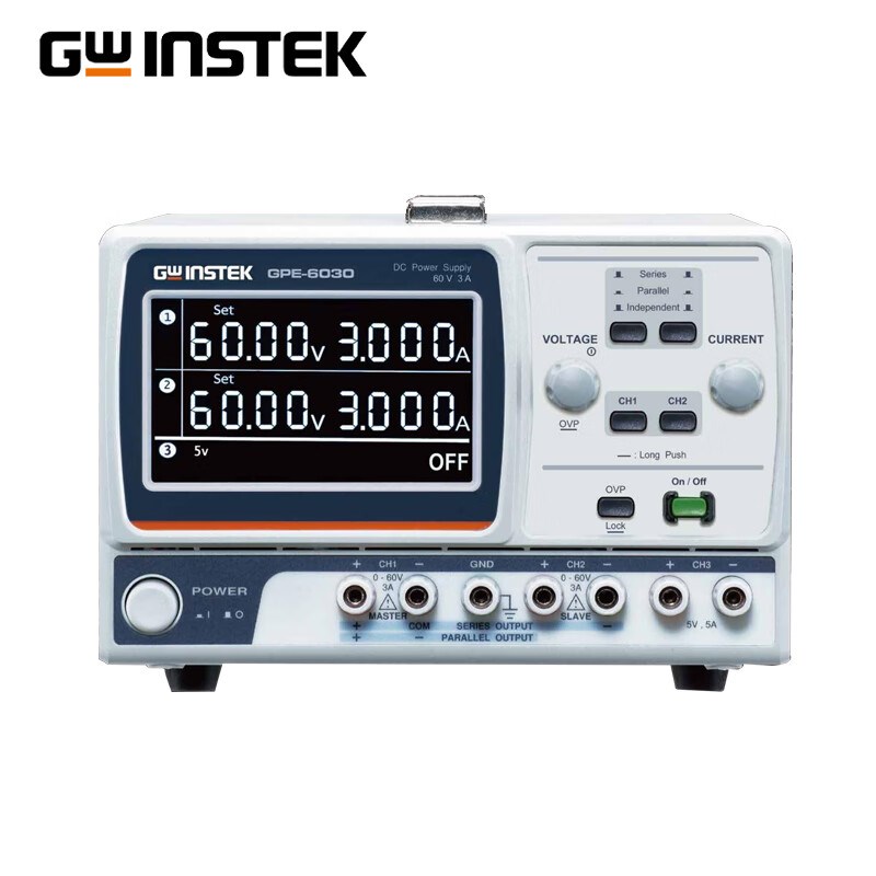 固纬GPE-3060/6030多通道线性直流稳压电源独立的隔离输出通道