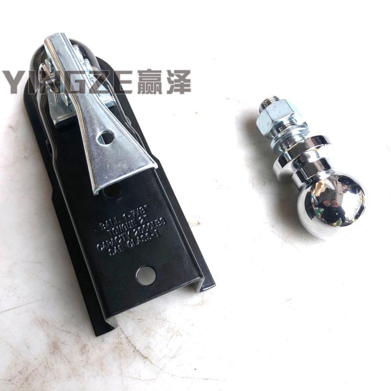 自制四轮卡丁车沙滩车配件改装拖斗车架球头 后拖车装备连接器