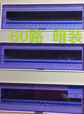 华而美PZ30-60回路配电箱终端箱照明箱强电箱 三排大型豪华型暗装