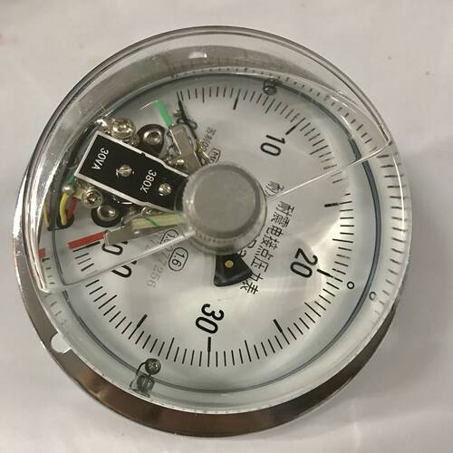 无锡惠华耐震电接点压力表 轴向带边 压力0-40mpa 直径100mm 30va