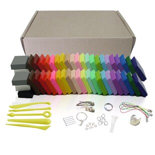 厂家24色1000克套装 工具配件环保CLAY橡皮泥彩陶雕塑软陶泥