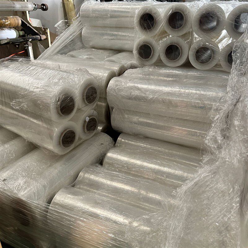 直供缠绕膜PE拉伸膜塑料自粘膜工业打包大卷保鲜膜嫁接外卖封口