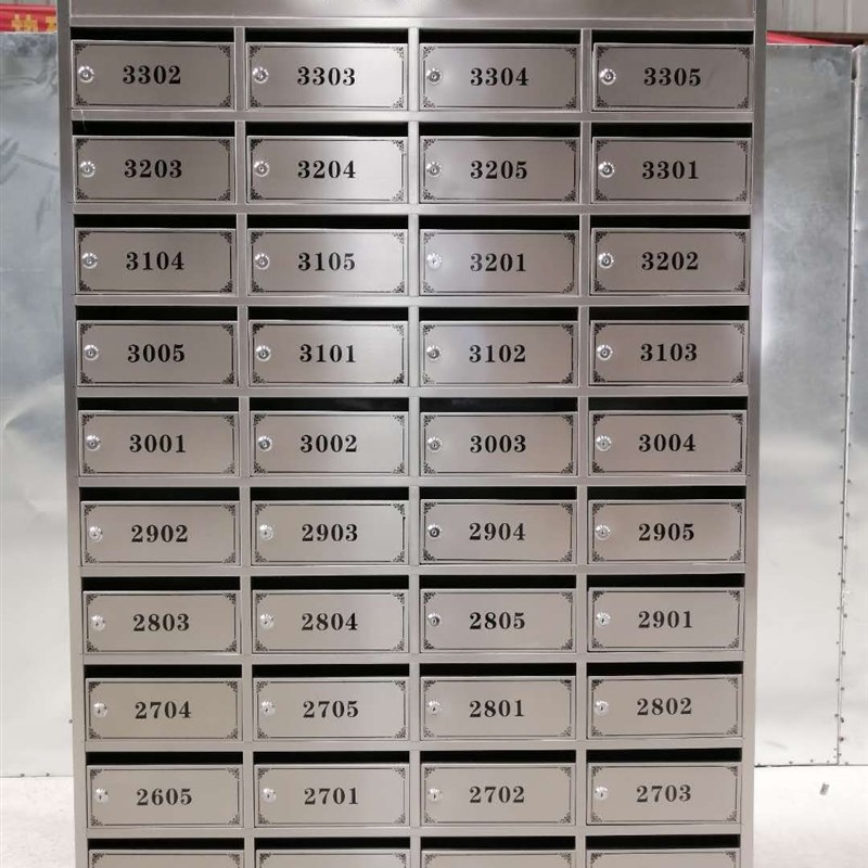 厂家生产不锈钢小区信报箱室外雨棚信箱智能别墅支持多种颜色