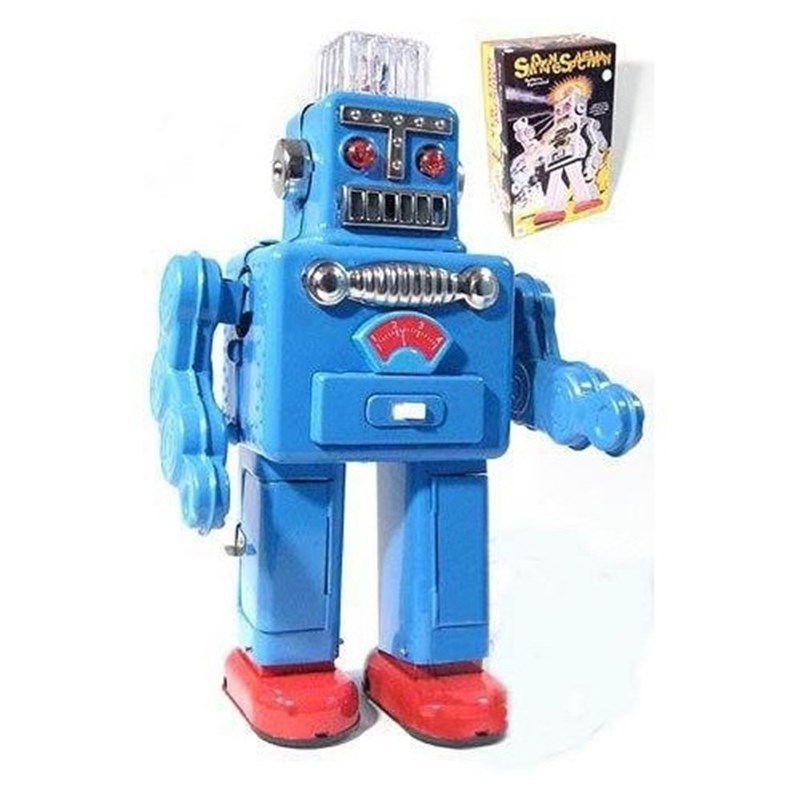 TR2011电动喷烟机器人成人收藏品 创意礼品 铁皮工艺品