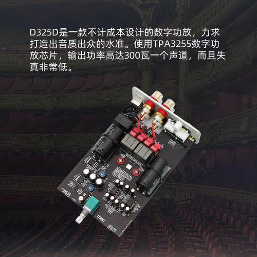 D325D TPA3255 双声道迷你数字功放机