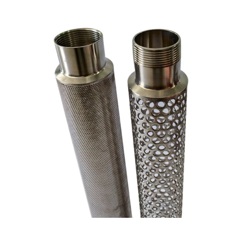 304不锈钢冲孔过滤网筒宝塔头圆柱过滤器滤网进出水口过滤网