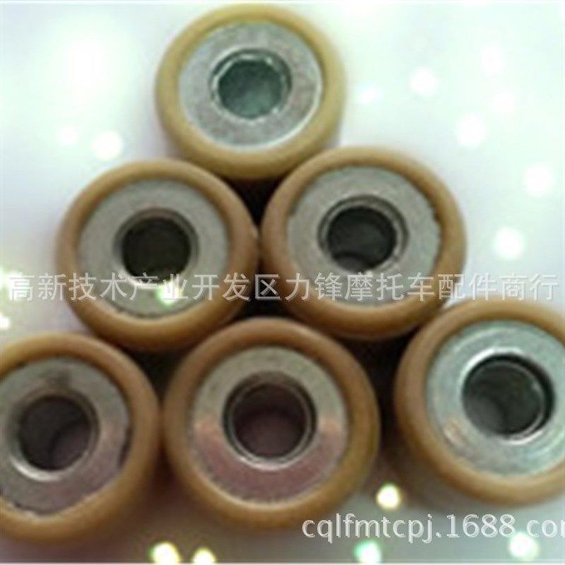 踏板摩助力摩托车巧格福禧100CC发动机前皮带轮滚珠主动轮离合珠