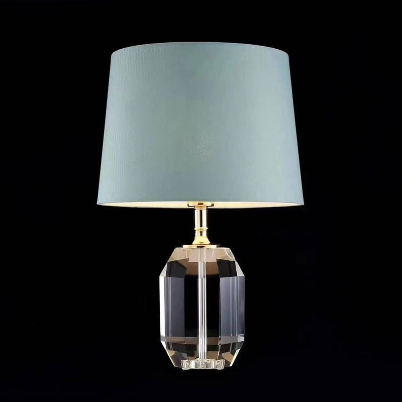 后现代美式台灯欧式简约卧室床头灯温馨结婚客厅主卧装饰水晶台灯