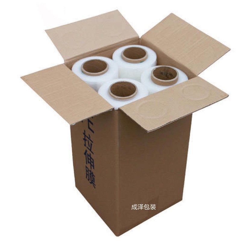 缠绕膜拉伸膜打包装膜透明塑料薄膜大卷工业保鲜膜保护膜托盘围膜