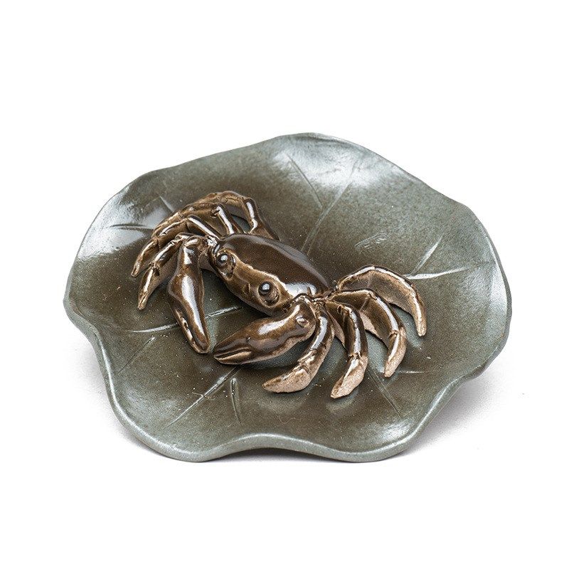宜兴紫砂茶宠变色螃蟹摆件创意茶玩大闸蟹茶具茶道配件可养工艺品,餐饮具,茶宠摆件,淘宝优惠券,粉丝福利购,淘宝优惠卷