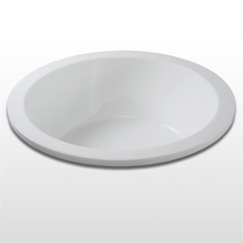 亚克力嵌入式浴缸民宿酒店家用简易圆形普通成人内嵌浴池台上盆