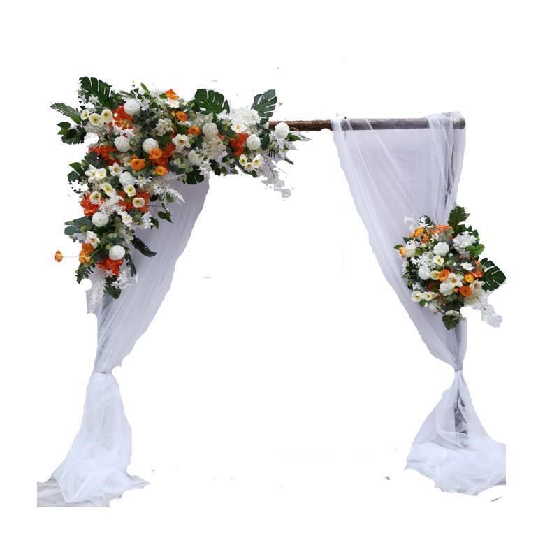 绿草坪森系婚庆道具幸福门实木木桩拱门树桩背景摆件户外婚礼布置