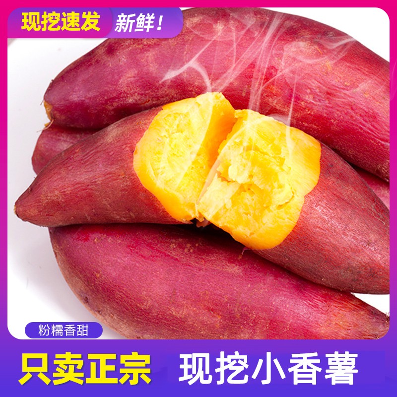 海南沙地小香薯正宗农家板栗红薯新鲜番薯黄心地瓜5斤粗粮早餐