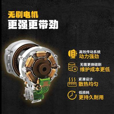 得伟DCH172锂电无刷电锤20V轻便款冲击钻电锤两功能混凝土钻孔