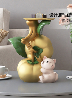 柿柿事事如意柿子玄关钥匙收纳摆件客厅家居饰品酒柜乔迁开业礼物