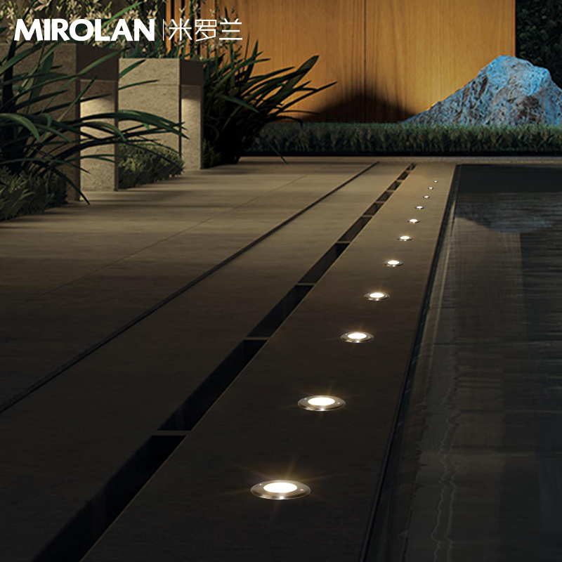 简约地灯埋地灯户外防水防尘景观庭院花园草坪灯室内外墙角灯