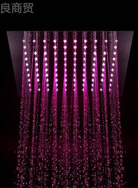 浴室暗装花洒嵌入墙恒式埋温淋浴花预洒LED雨花HI05032C洒淋套装H