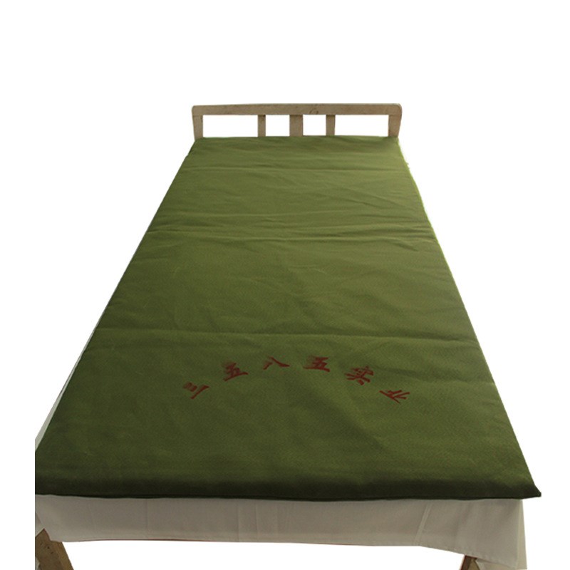 军绿色床垫防潮垫k学生军训床褥宿舍单人垫子棉褥子硬质棉01制式