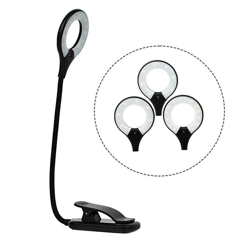 新款三色温直供LEDo护眼台灯阅读灯USB充电式小台灯办公用台灯