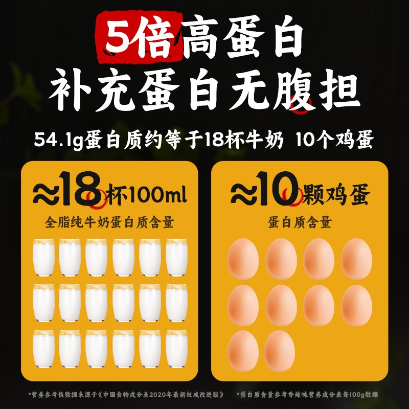 光合力量 风干鸡肉干500g即食宵夜充饥鸡肉解馋食品高蛋白小零食