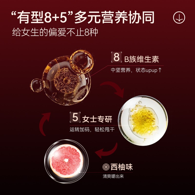 诺特兰德维生素b族复合维生素EGCG片维c维e烟酰胺葡萄籽片 H