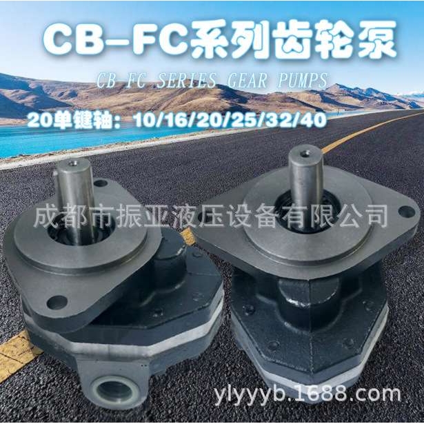CB-FC25液压齿轮油泵吊车铲车装载机举升行走润滑高压油泵CBFC25L