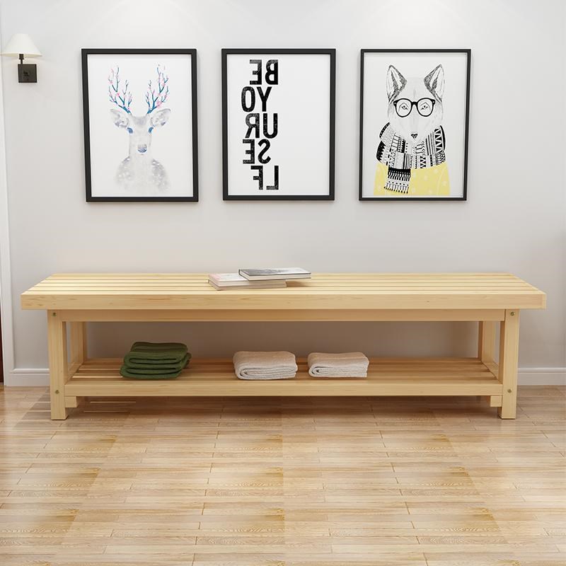 实木长条板凳原木条凳小矮凳拼接床健身房休息长凳浴室洗澡桑拿凳