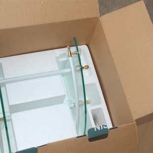 利事达加厚玻璃角架三角架 浴室置物架卫生间转角架单层