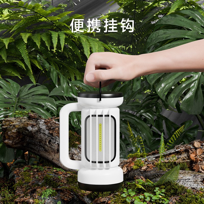 新款户外手提灯超亮野营灯室外LED大泛光多P功能手提应急探照灯
