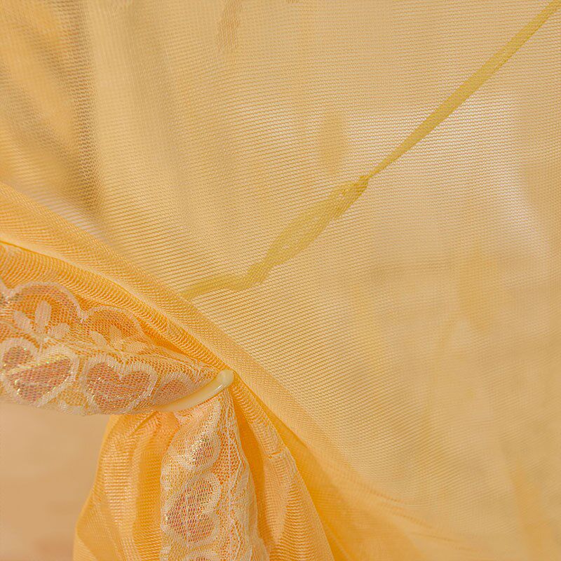新款新款蚊帐1.8m床老式家用1.5m单门纹帐防尘顶带支架加厚加密双