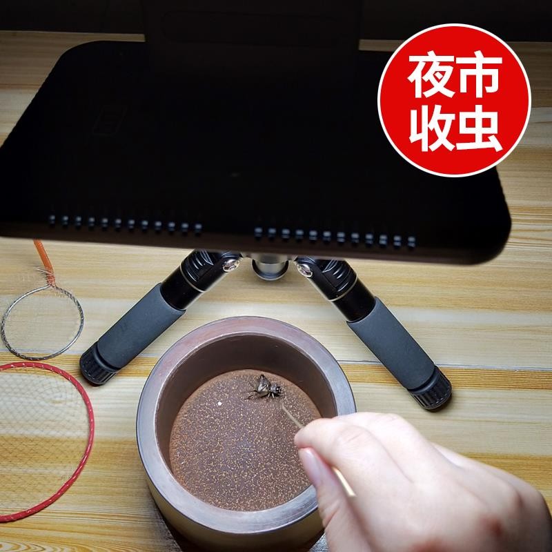蛐蛐 蟋蟀拍照补光灯 收虫灯  三脚架 配送7800毫安电池